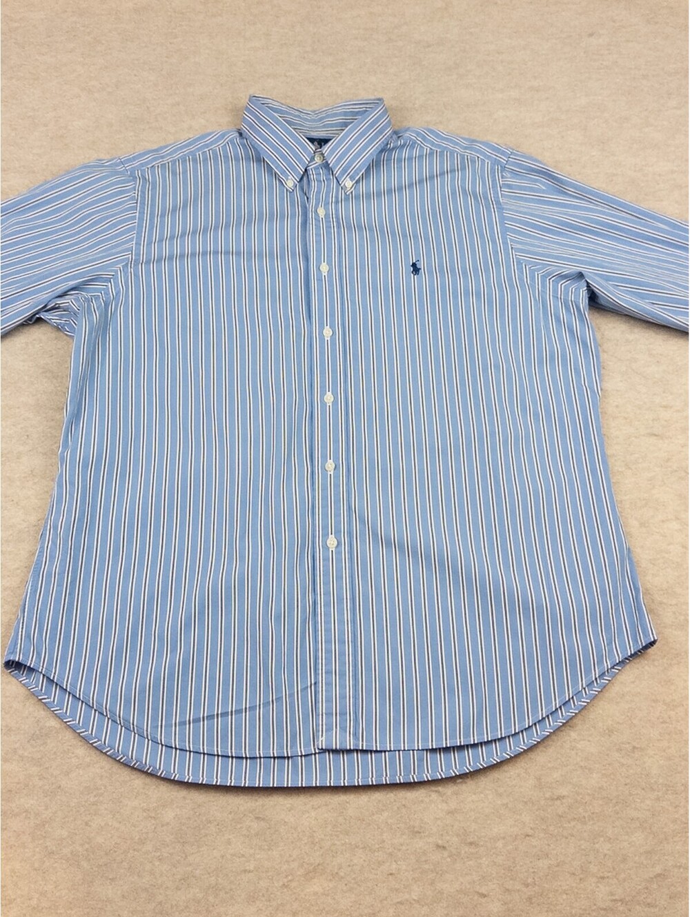Polo Ralph Lauren Classic Fit Blue Striped Button-Down Shirt
